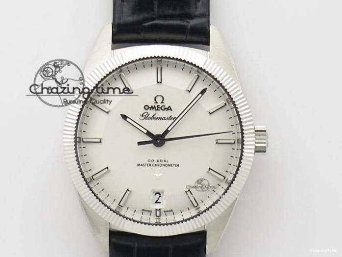 1218 TopPick De Ville Date SS MKF 1:1 Best Edition Black Dial Roman Marker on Black Leather Strap A 7743